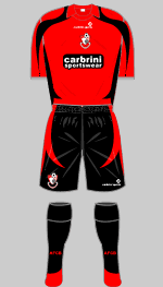 afc bournemouth 2009-10 strip