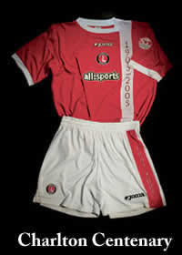 charlton athletic 2004 centenary kit