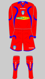 Colchester United 2007-08 away kit