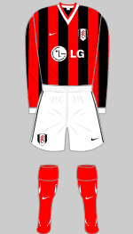 fulham away kit 2007-08