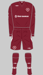 hearts home kit 2008-09