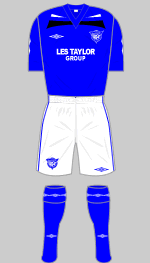 peterhead fc 2010-11 home kit