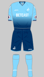 swansea city 2016-17 change kit