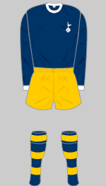 spurs kit worn at olympique lyons 1967-68