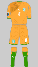 ivory coast home kit 2010